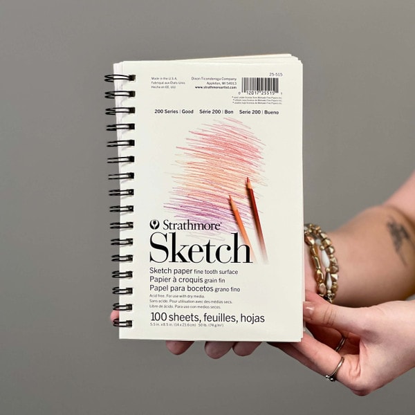 STRATHMORE SPIRAL SKETCH 5.5 X 8.5 inch, 100 pages
